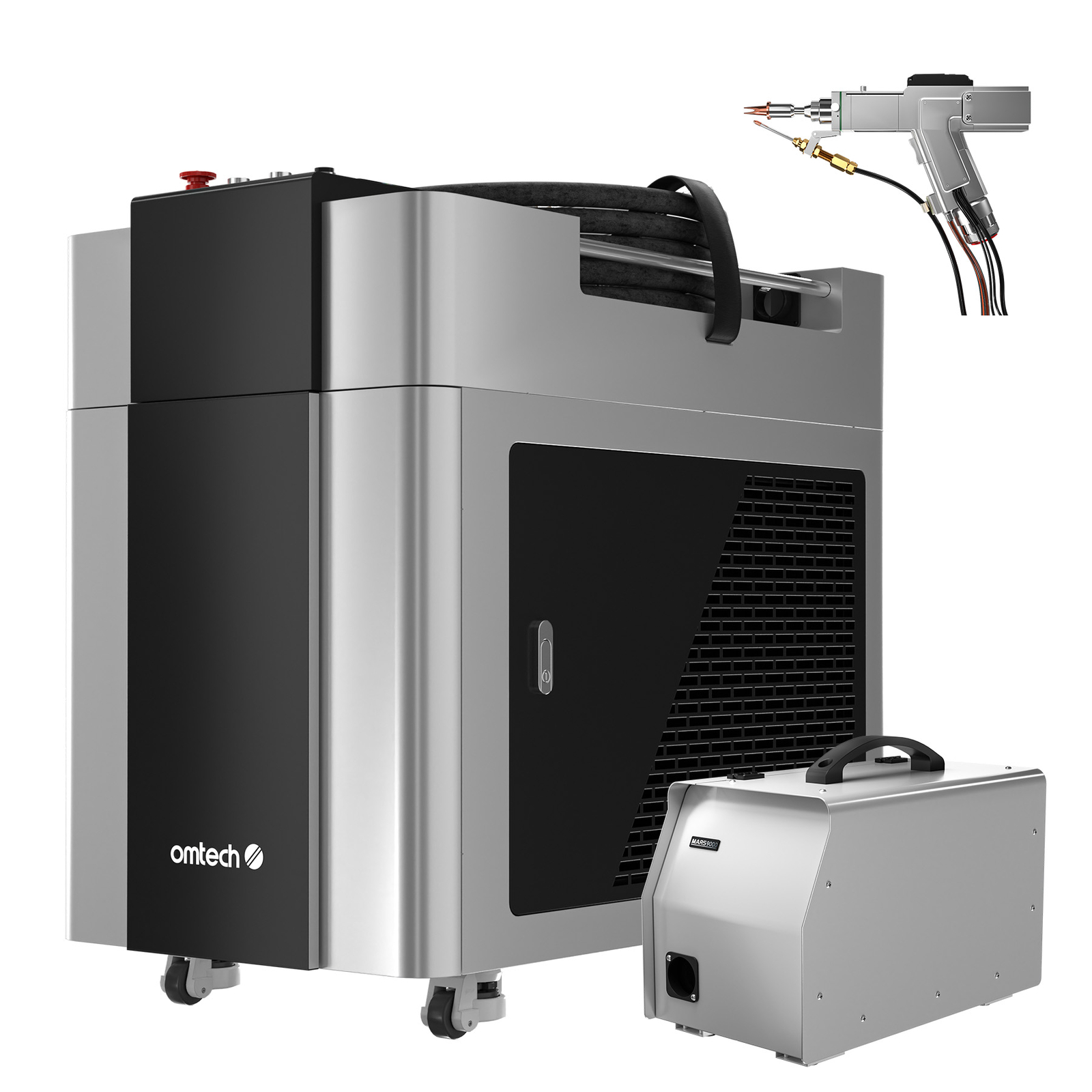 1500W Handheld Fiber Laser Welder Cleaner Cutter for Metal Aluminum - Used