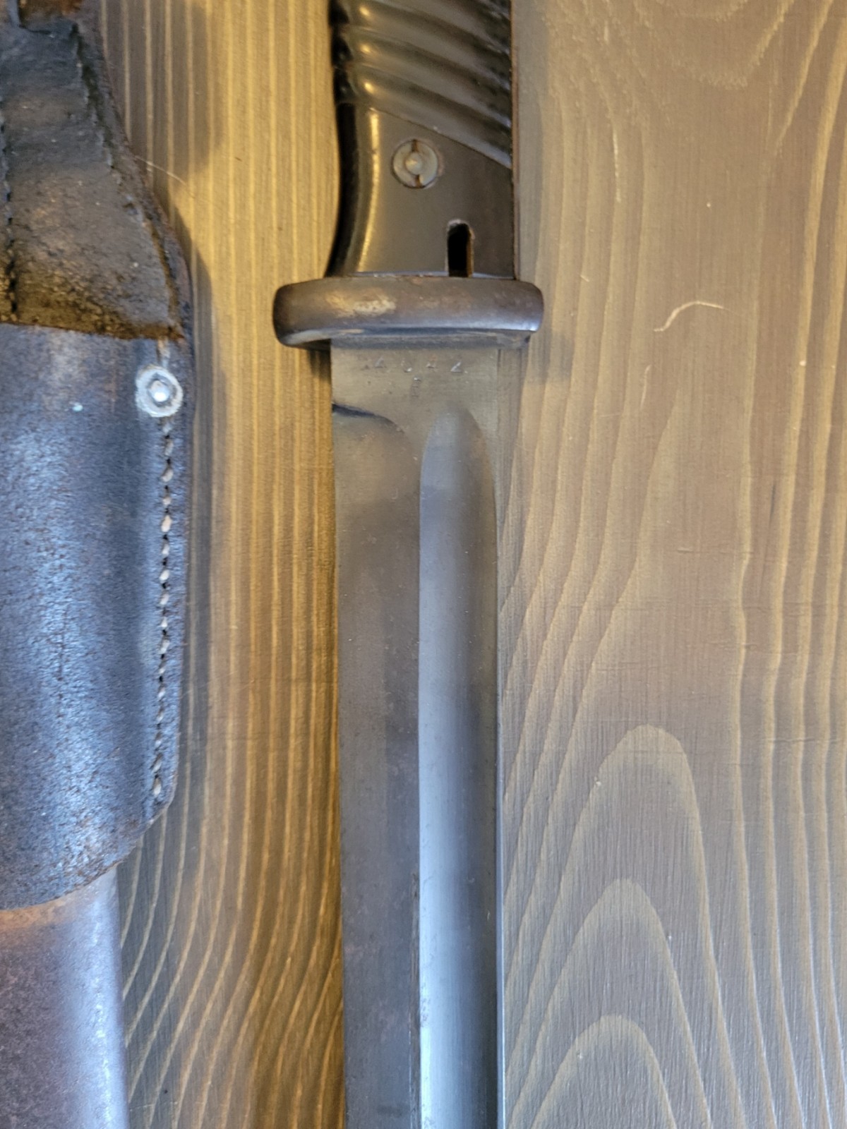 OUTSTANDING WWII German K98 Bayonet w/Matching Numbers & Frog