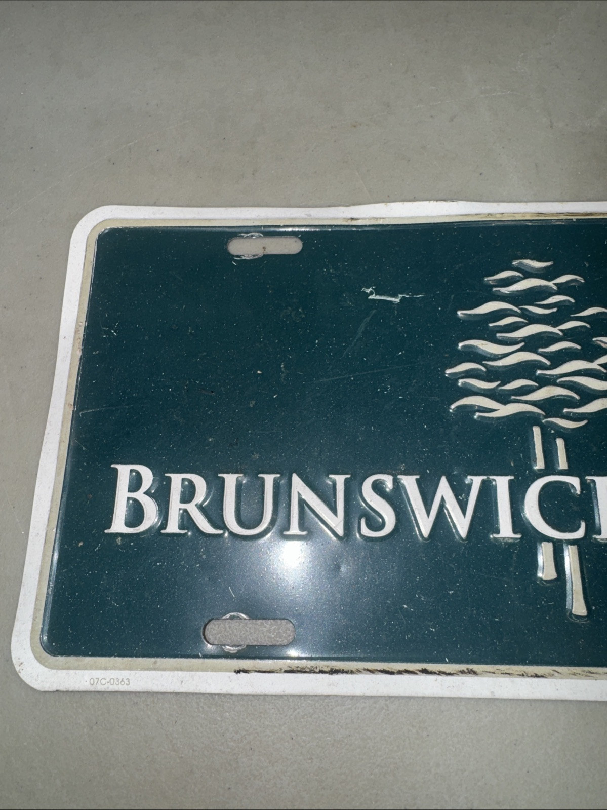 Unique Brunswick Forest Booster License Plate Tag New Brunswick? Maine?