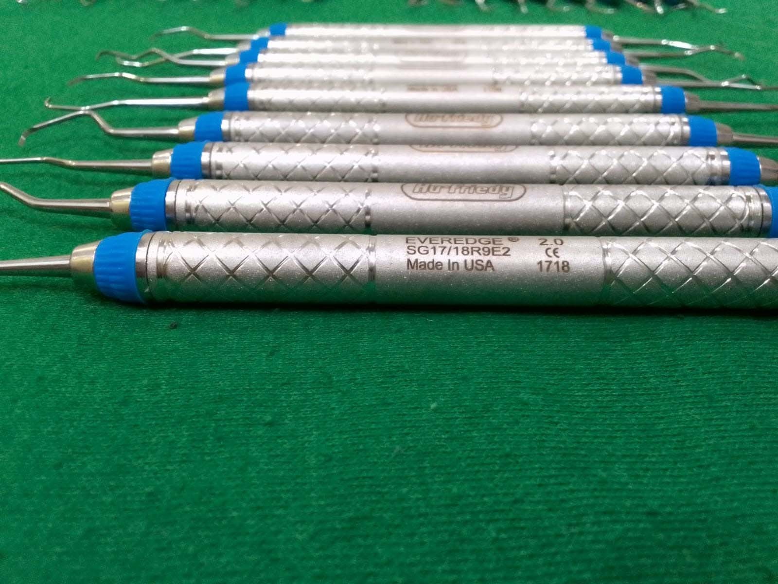 HU-FRIEDY Dental Rigid Gracey Curette SET OF 9 EverEdge 2.0 #9 Handle