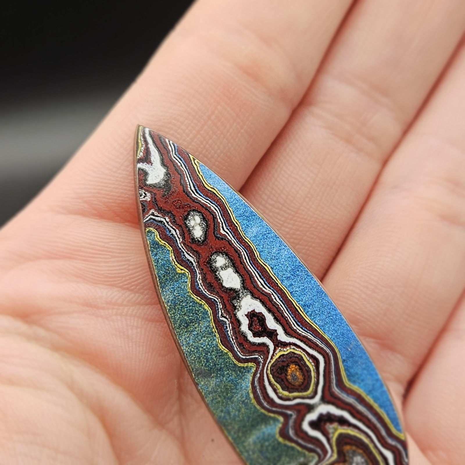 TOP SHELF VINTAGE(2000-2010) CORVETTE FORDITE DETROIT AGATE CABOCHON