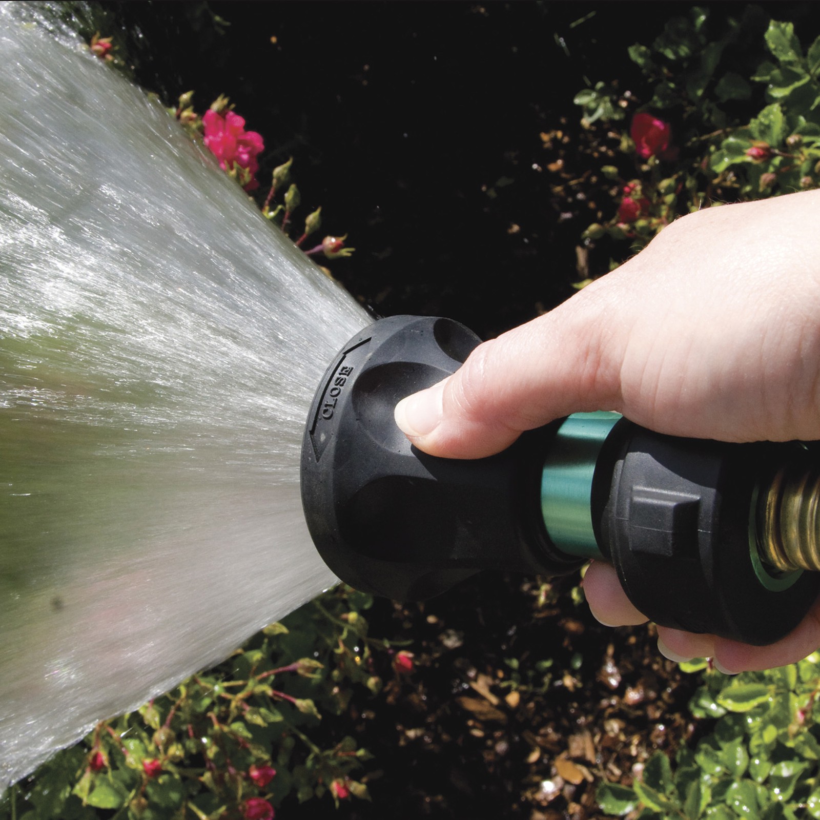 Bon Aire Ultimate Garden Hose Nozzle With Adjustable Spray, Aluminum, Model#