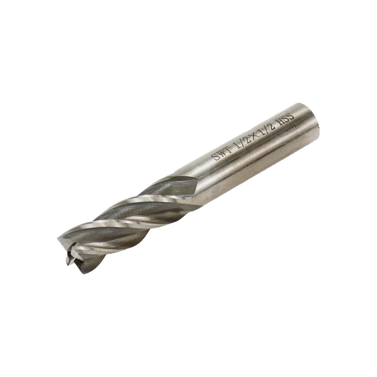 Square End Mill 1/2" Cutting Dia X 1/2" Shank Dia 4 Flute Straight End Mill Cut