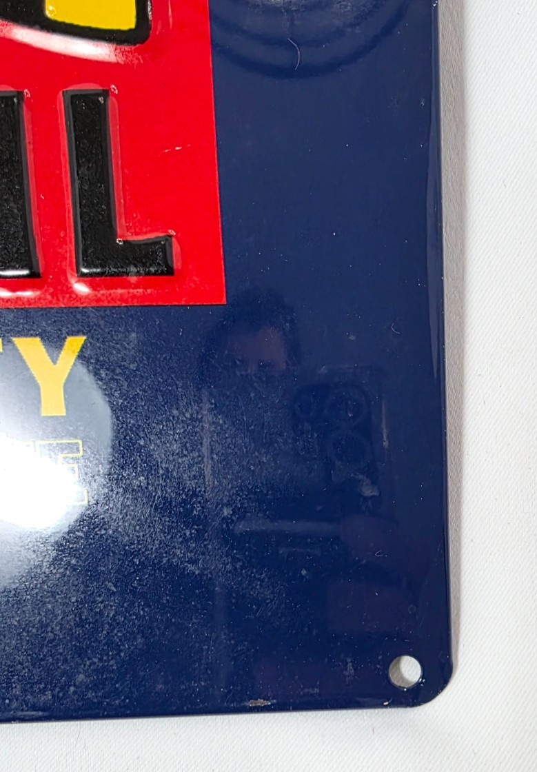 Harley Davidson Red Devil Motor Oil Metal Sign 15" x 13"