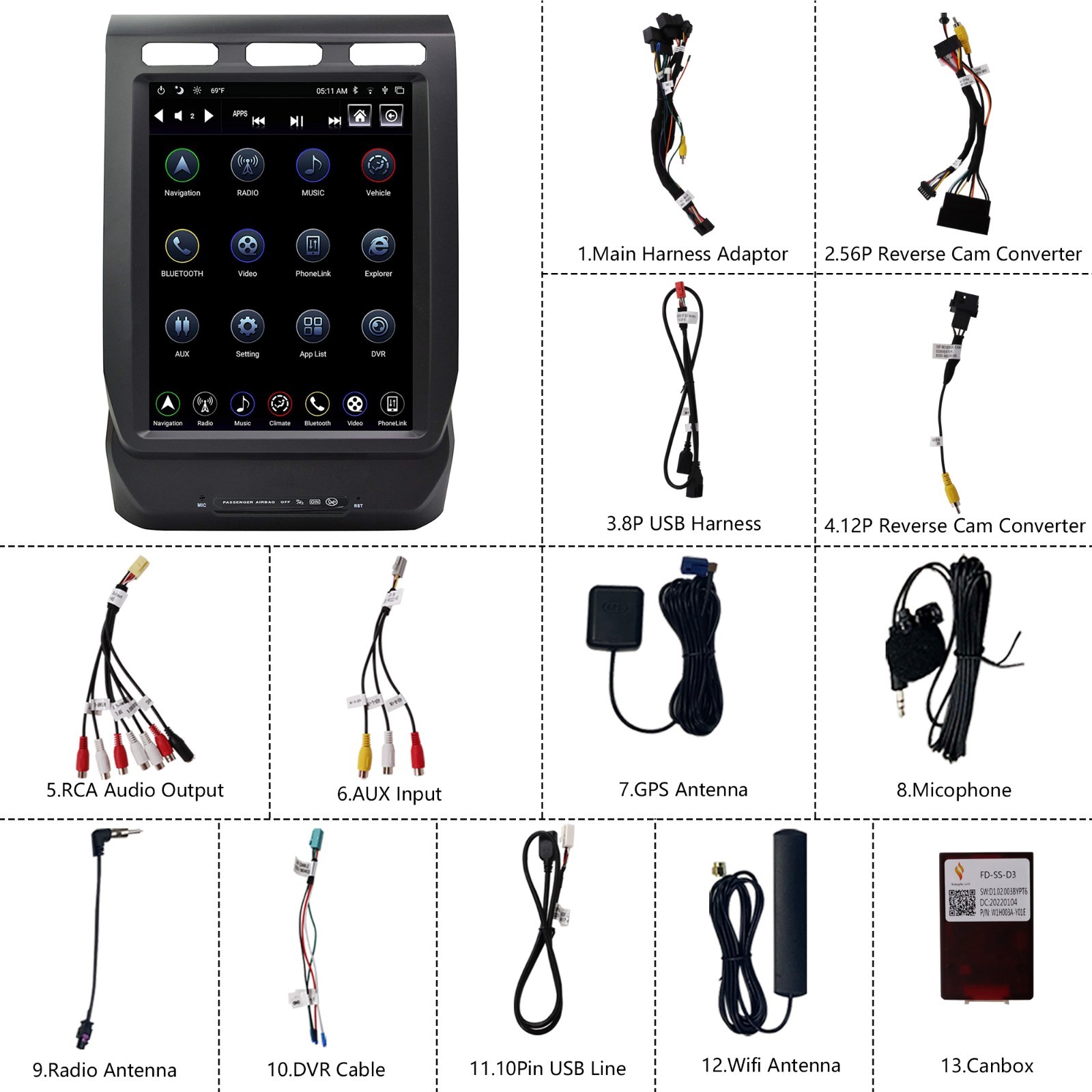 LINKSWELL GEN 4 Car Radio Stereo for Ford F-150 2015-2020 Super Duty 2017-2022