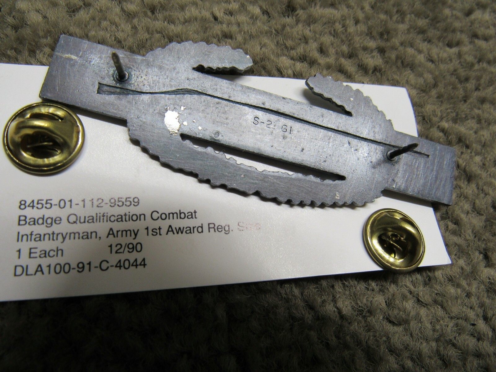 US Desert Storm Era Combat Infantryman Badge 1st Award NOS 1990 Full Size