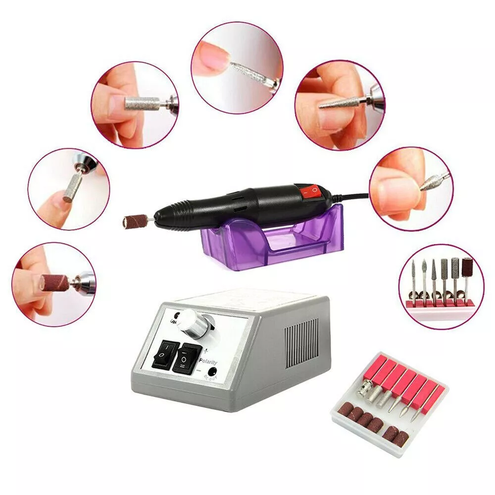 PROFESSIONAL ELECTRIC NAIL FILE DRILL Manicure Tool Pedicure Machine Set kit