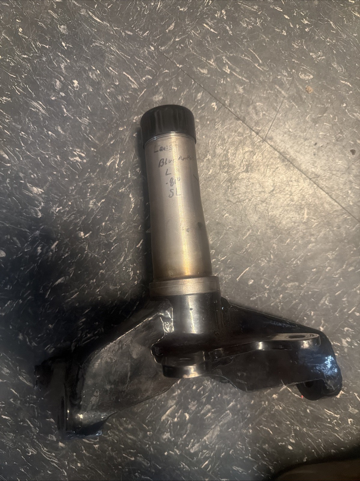 TWM Racing Products Spindle Blue Front Rocket Dirt Late Model TWM Spindle Left