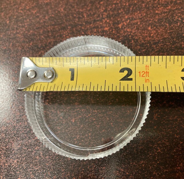 2" Replacement Clear Regulator Gauge Lens Cover, 1/4 Turn Twist Lock, 4 Lenses