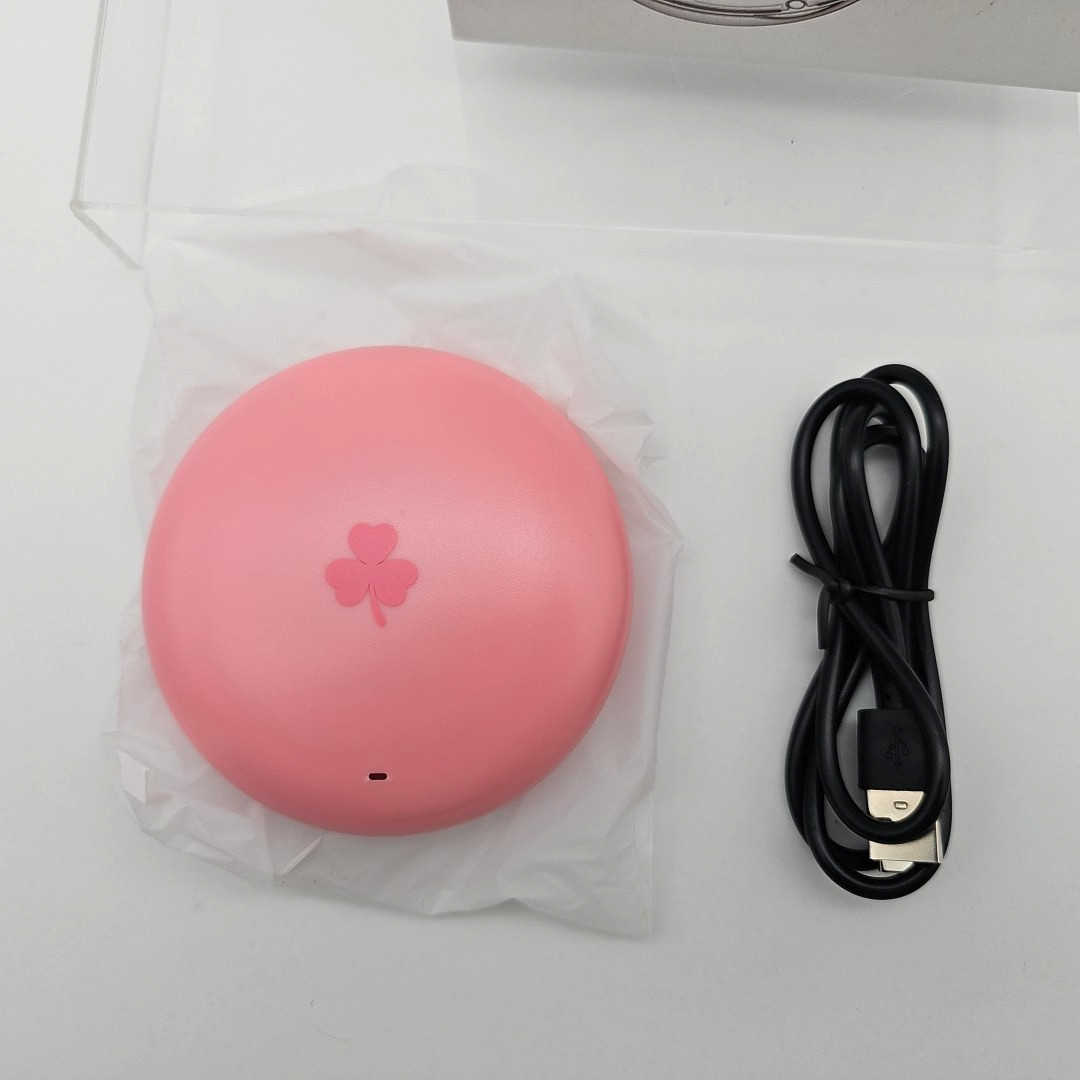 PINK Dental Retainer Case UV Light Sterilizer Storage Box Cleaner Disinfects