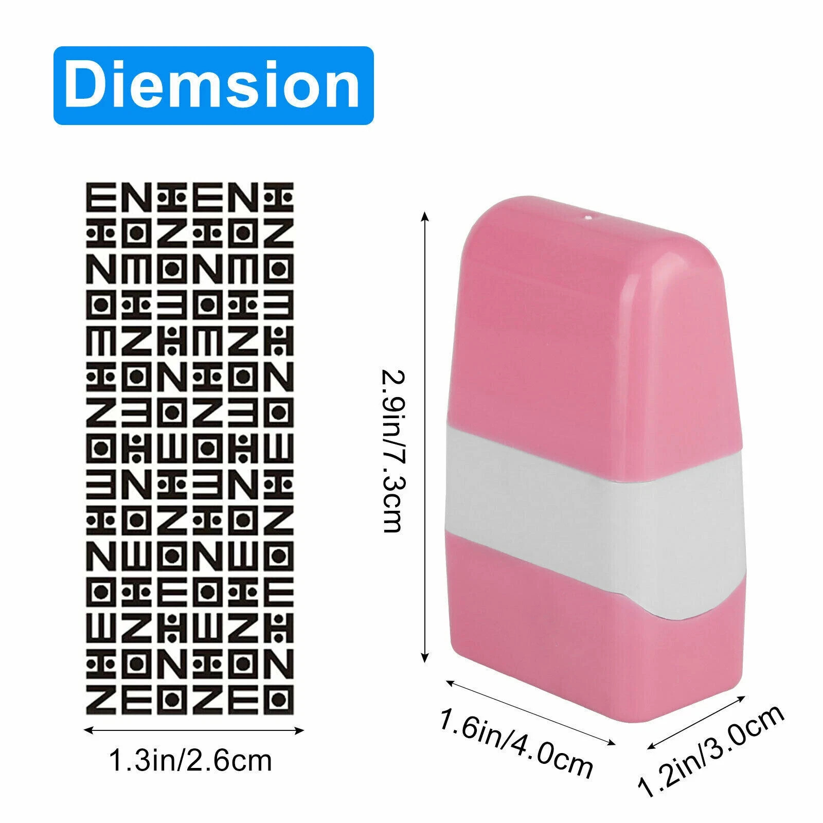 2PCS Identity Theft Protection Roller Stamp Guard ID Privacy Confidential Data