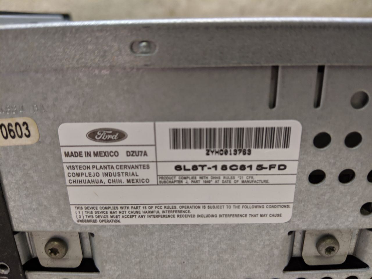 Stereo Radio AM FM CD 6 Disc AUDIOPHILE Fits 06-07 FORD ESCAPE b179-204269