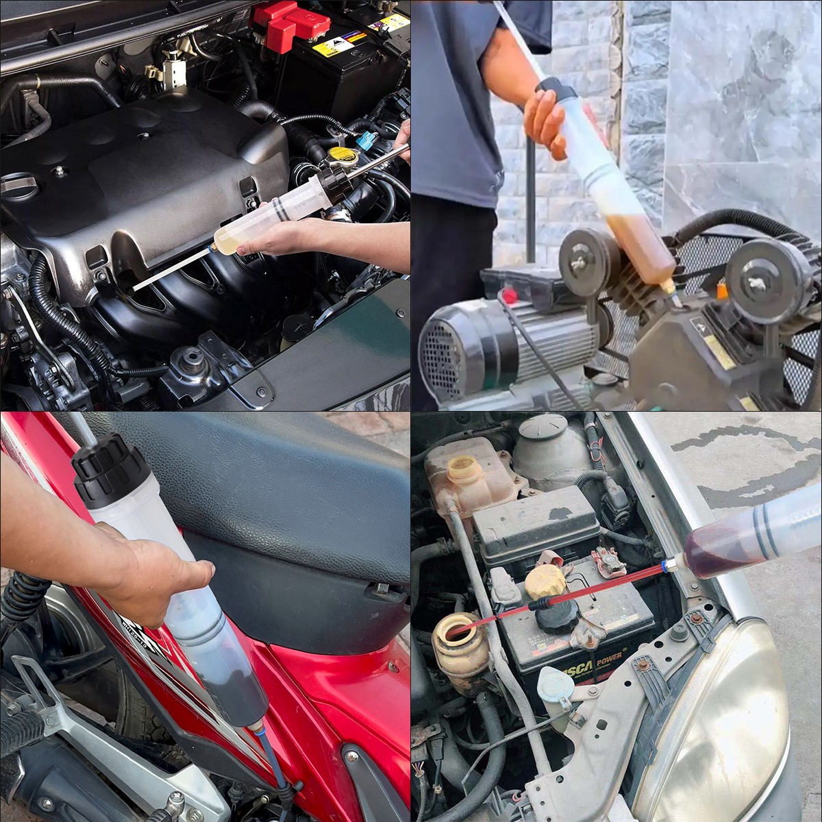 Fluid Extraction Filling Syringe Transfer Liquid Pump Oil Extractor Automotive