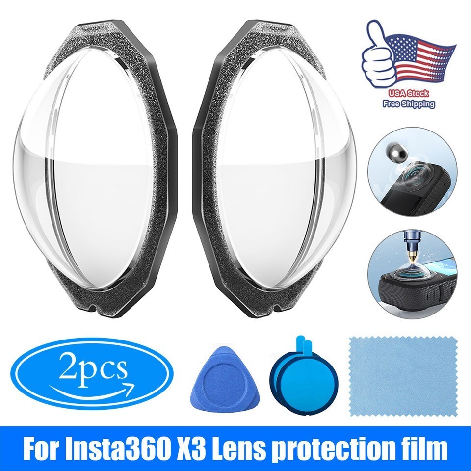Lens Guards Cap Cover Lens Protector Sticky For Insta360 ONE X3 Sports Camera