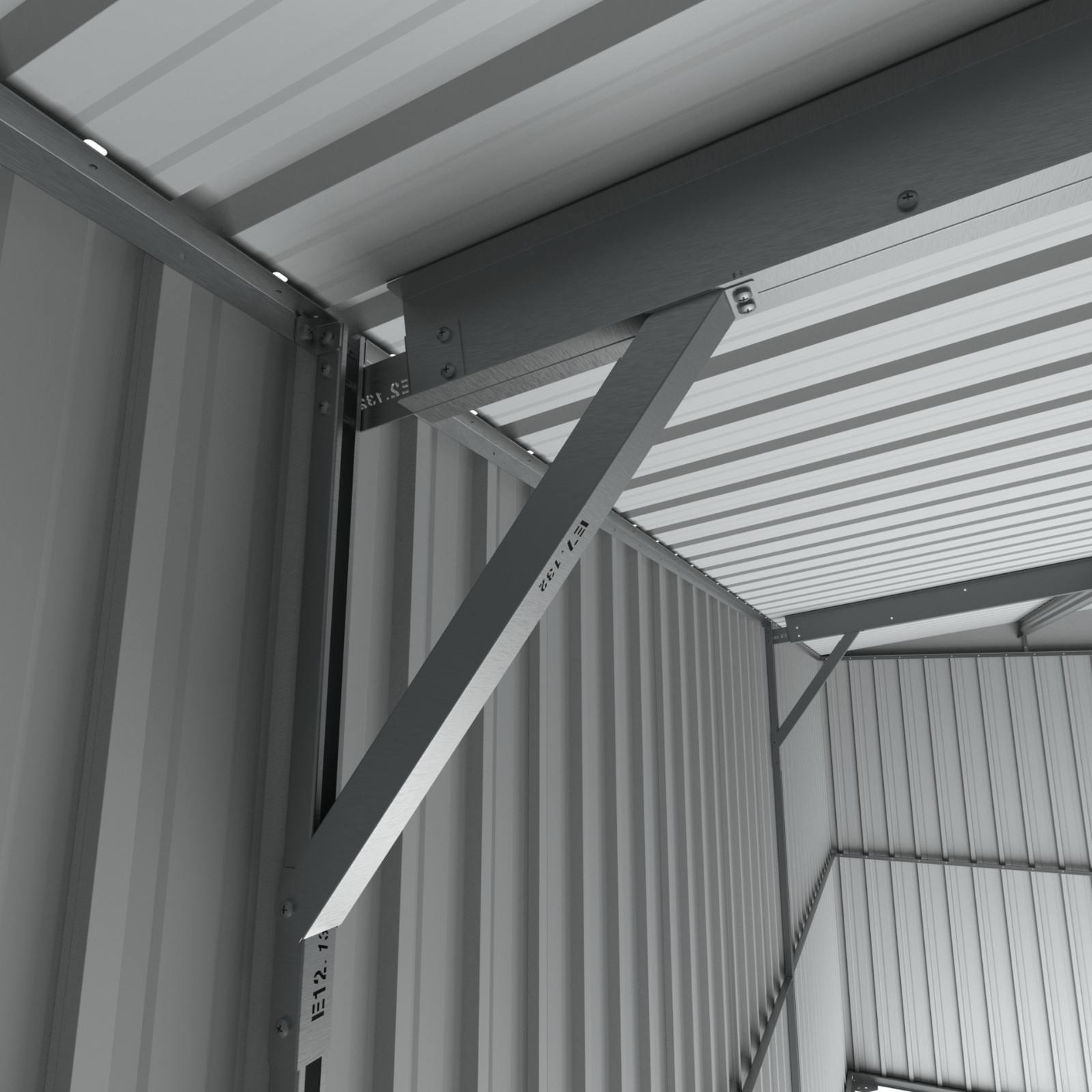 NEW 20'x13' Galvanized Metal Garage Shed Outdoor Storage Shed for Vehicle/Garden