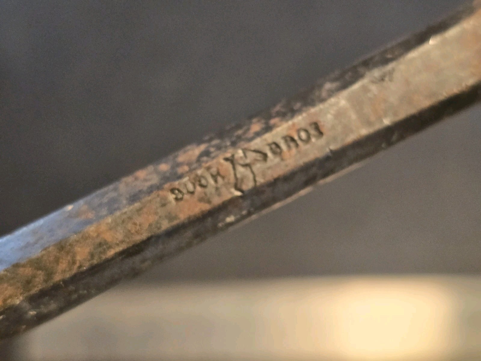 Vintage Buck Bros. 3/8 in Socket Chisel with Wood Handle