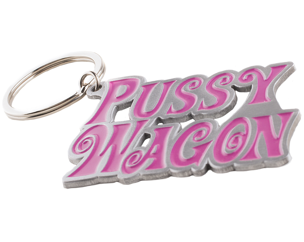 Pussy Wagon Metal Key Chain Keyring As Seen in Kill Bill