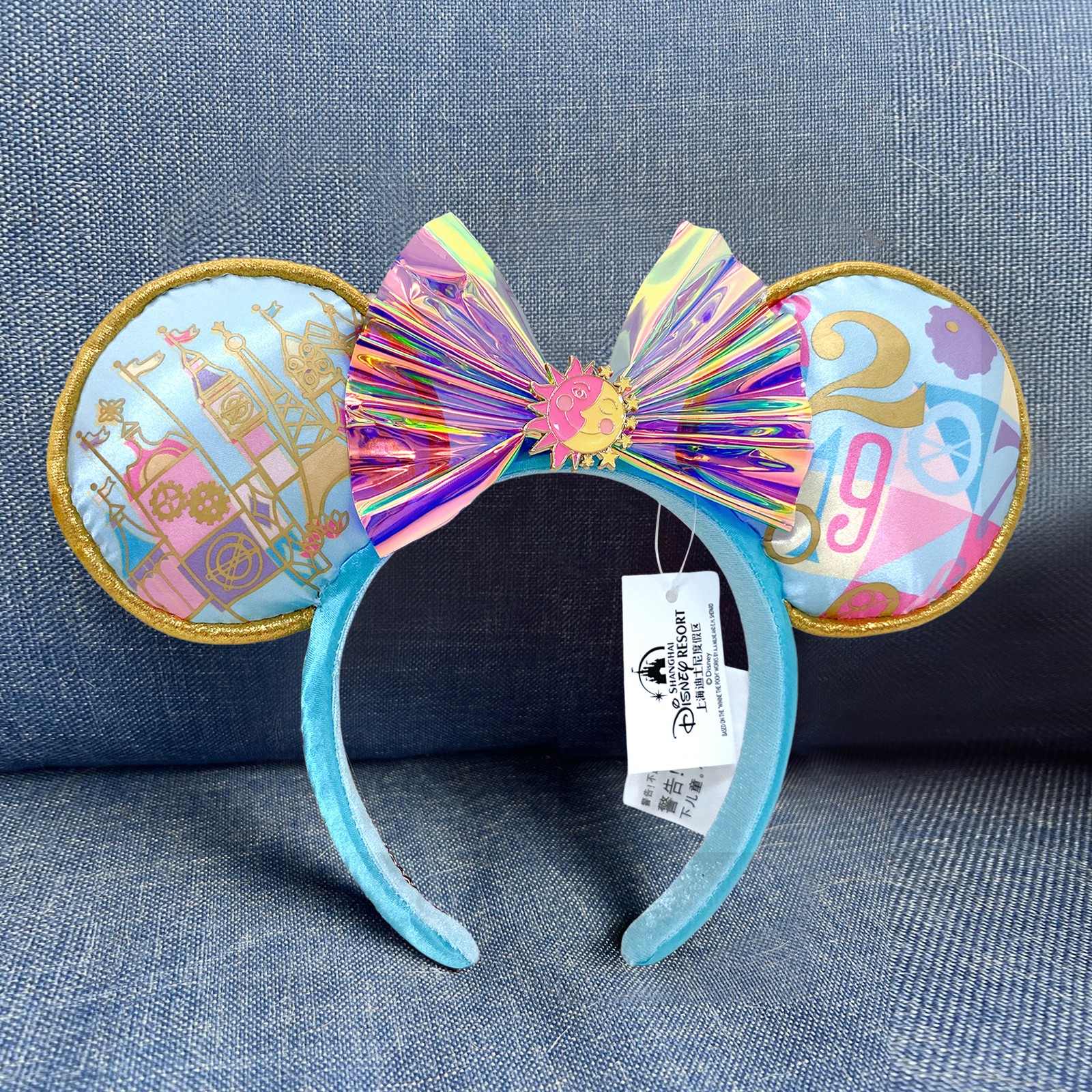 Disney Parks It’s a Small World Minnie Mouse Ears Paris 2025 Headband US POST
