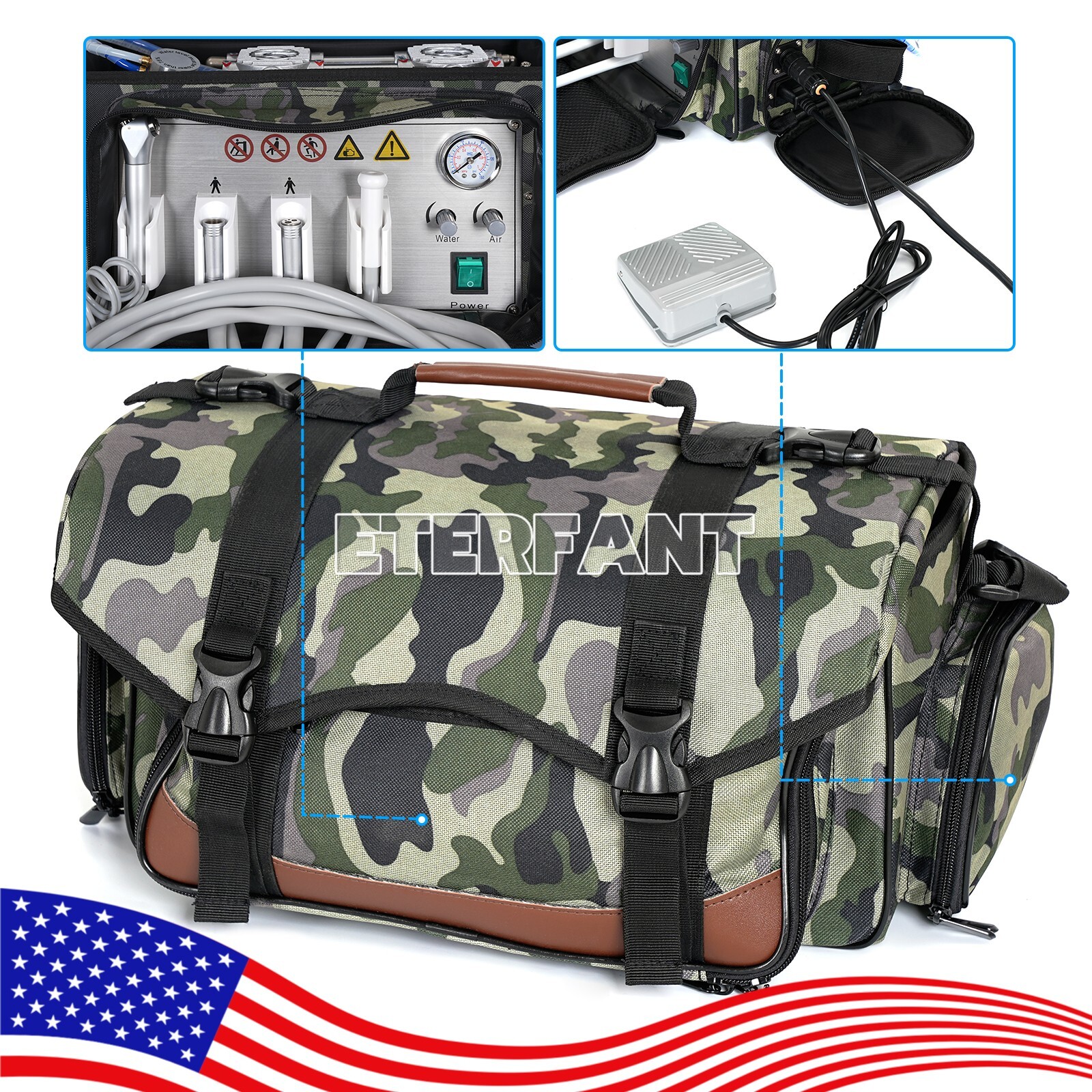 Dental Portable System Unit GU-P206S/Delivery Bag Air Compressor Suction System