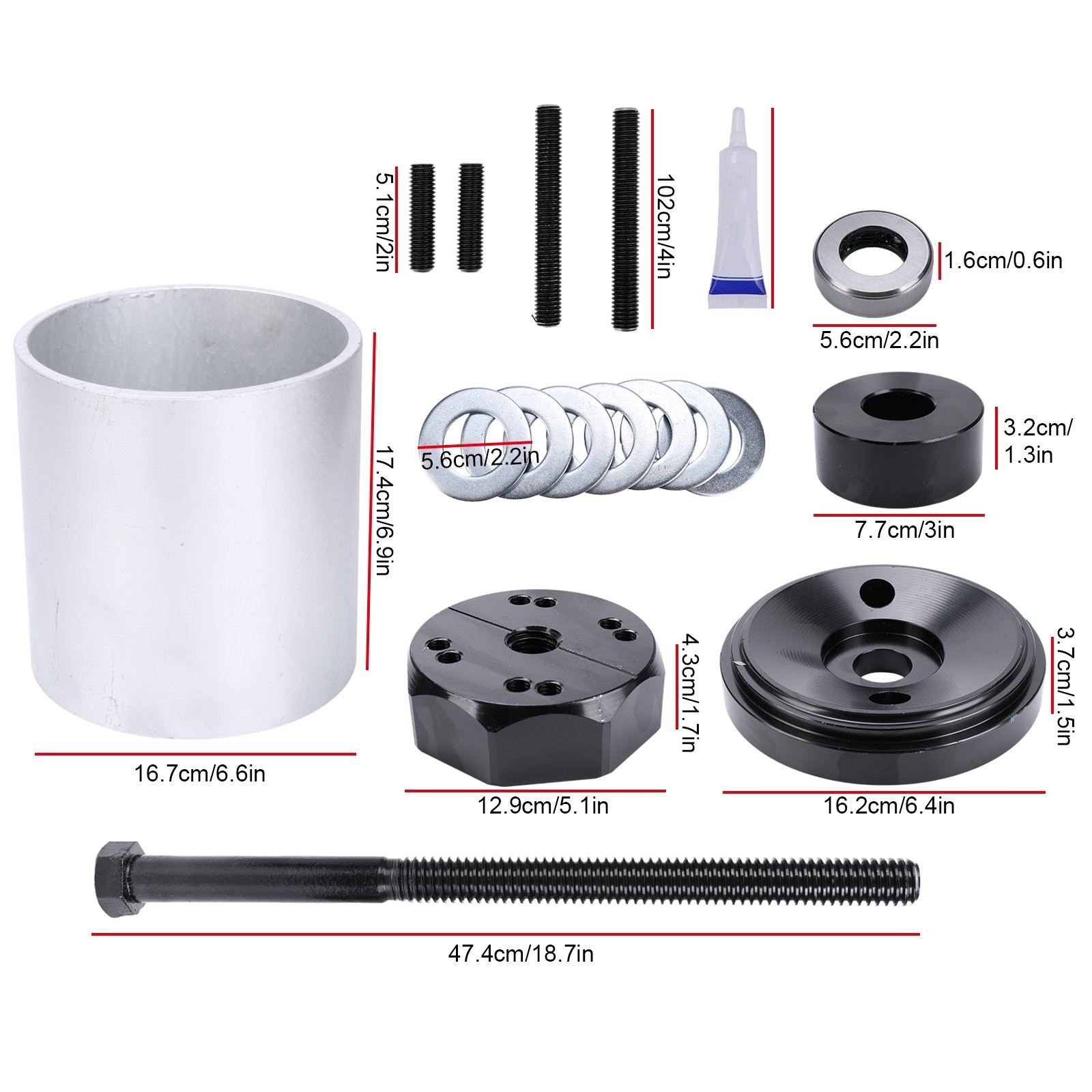 New Full Set Bushing Installation Tool For Hendrickson-Turner Intraax S21307 US