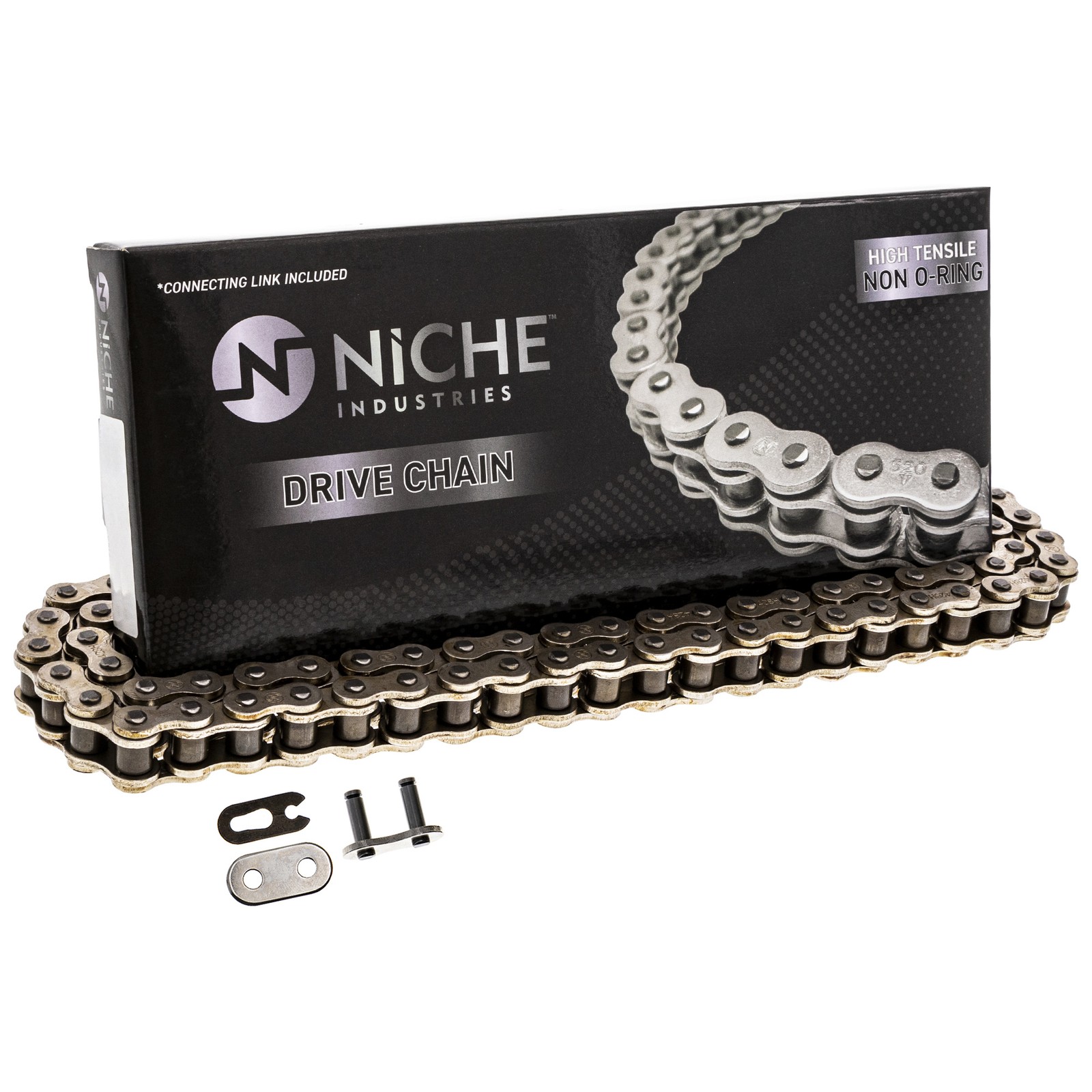 NICHE 428 Drive Chain 90 Links Standard Non O-Ring with Connecting Master Link