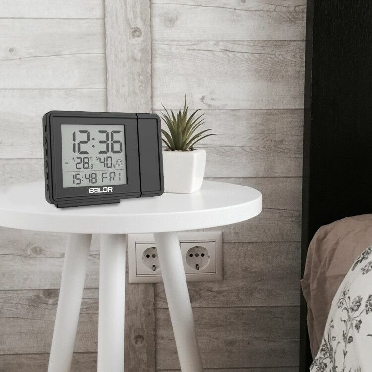 Baldr New Projection Atomic Alarm Clock LCD Projector Display Wall Ceiling Time