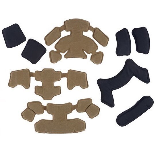 Military Tactical Ballistic Helmet Pad Pads Set For MICH ACH ECH FAST LWH PASGT