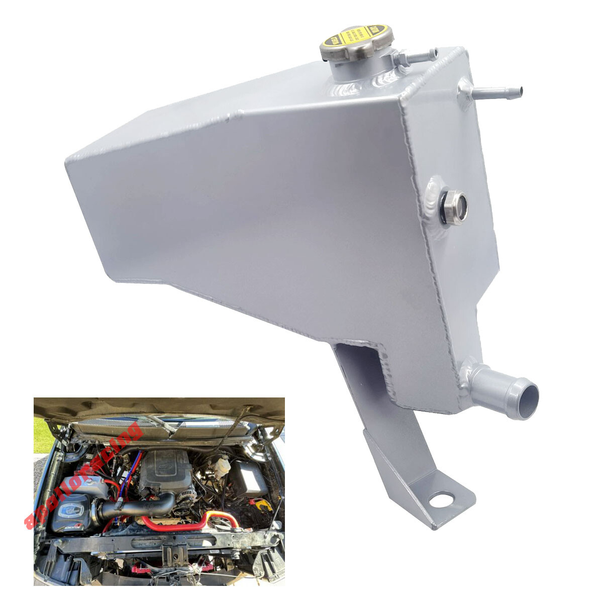 Radiator Coolant Reservoir Tank For 07-13 Chevy Silverado GMC Sierra 1500 Pickup