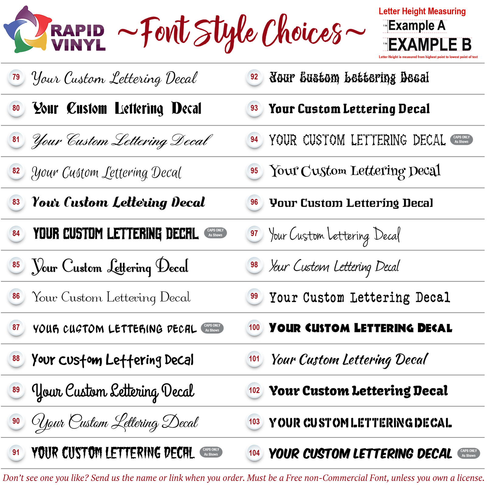 Custom Text Vinyl Decal Sticker Car Window Bumper Letters Numbers Lettering Name