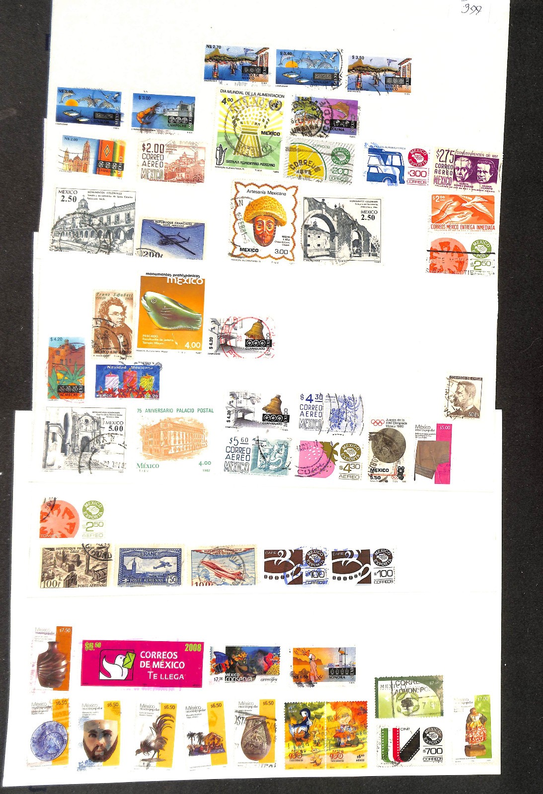 Mexico Stamp Collection on 60 Scott International Pages, 1856-1978 (BE)