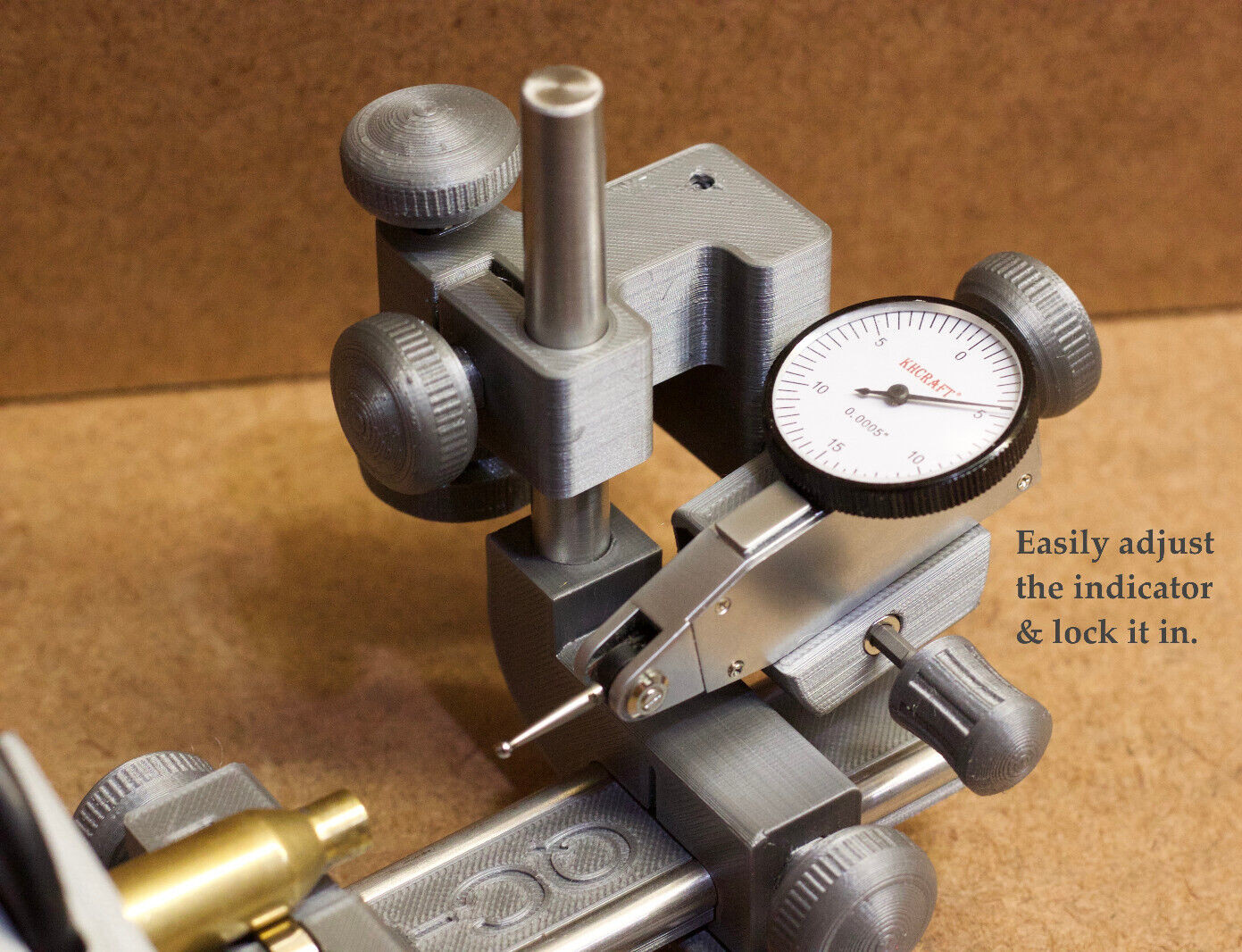 QC-Rail Concentricity Gauge Fixture for Lever Indicators to measure runout