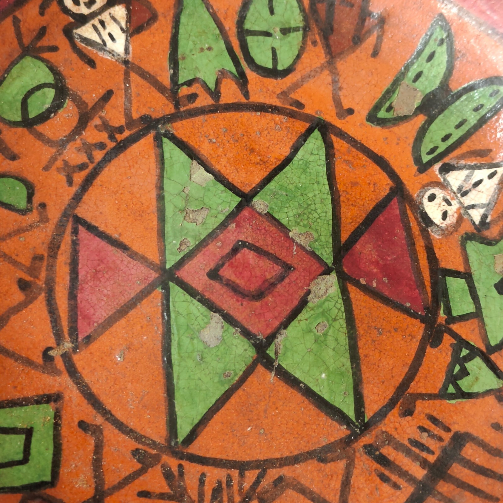 Pamunkey Indian Reservation 6“ Pottery Plate "Laughing Water" Signed READ SEE