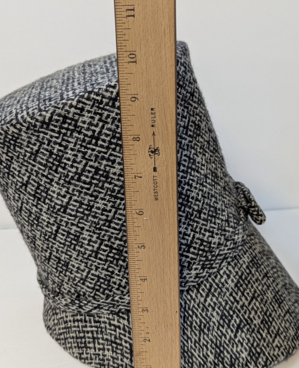 Vtg 60s 70s Tweed Tall Stovepipe Hat Womens Cates First Ave Mod Groovy Unique