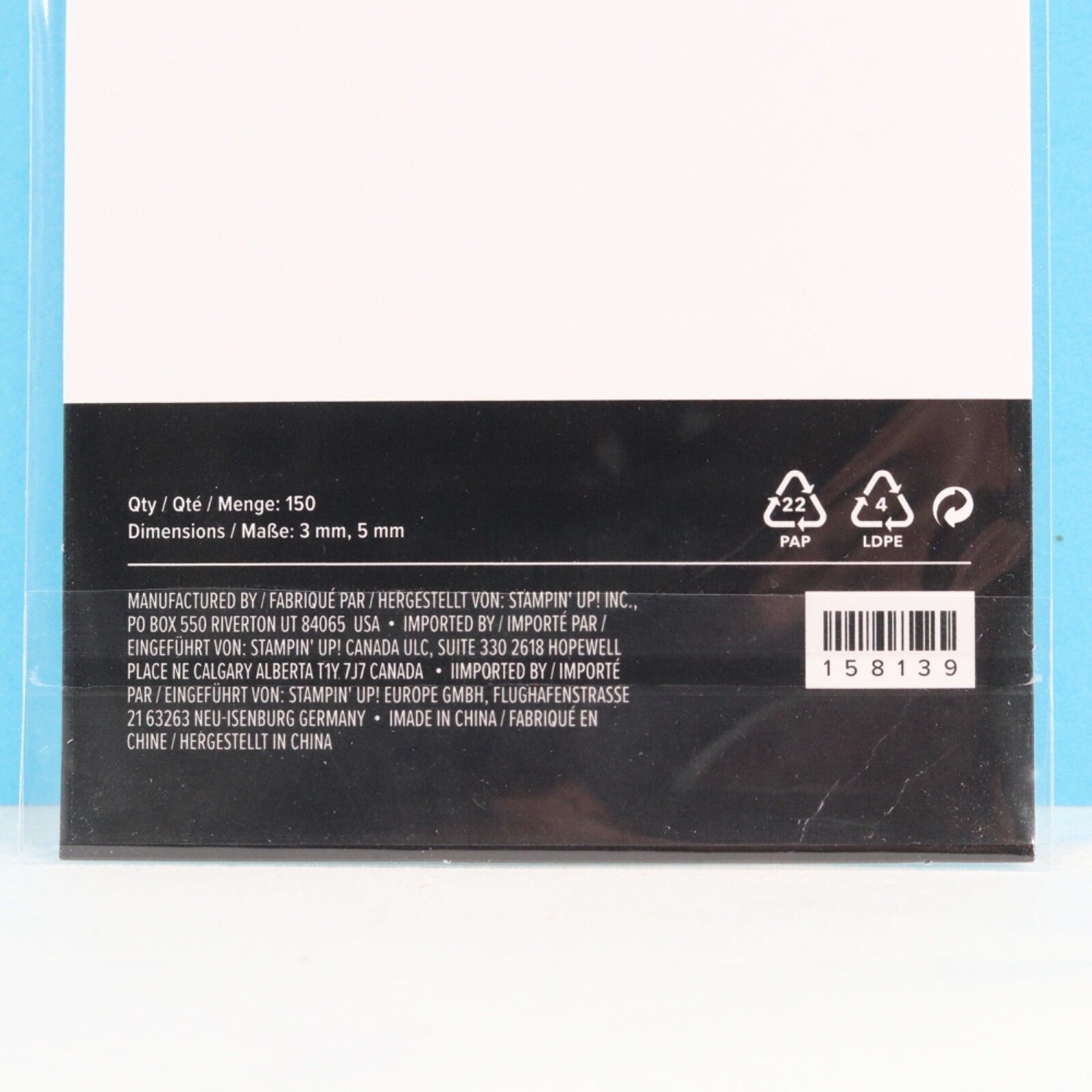 Stampin Up Faux Sea Glass Shapes Embellishments 158139 - 150 pcs