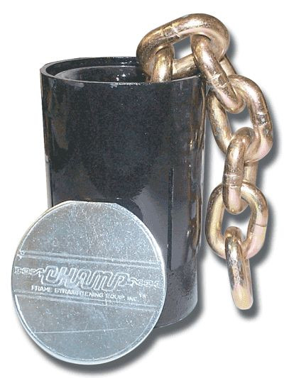 Champ Anchor Pot 1600 with Floor Plate 1677 for Frame Machines & Pulling Posts