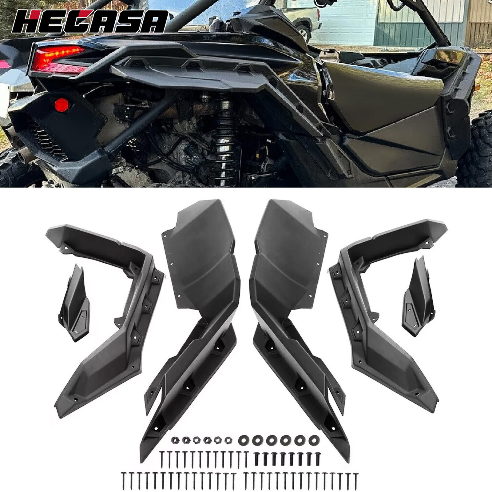 Super Extended Fender Flares For 2017-2025 Can-Am Maverick X3 /MAX #715002973