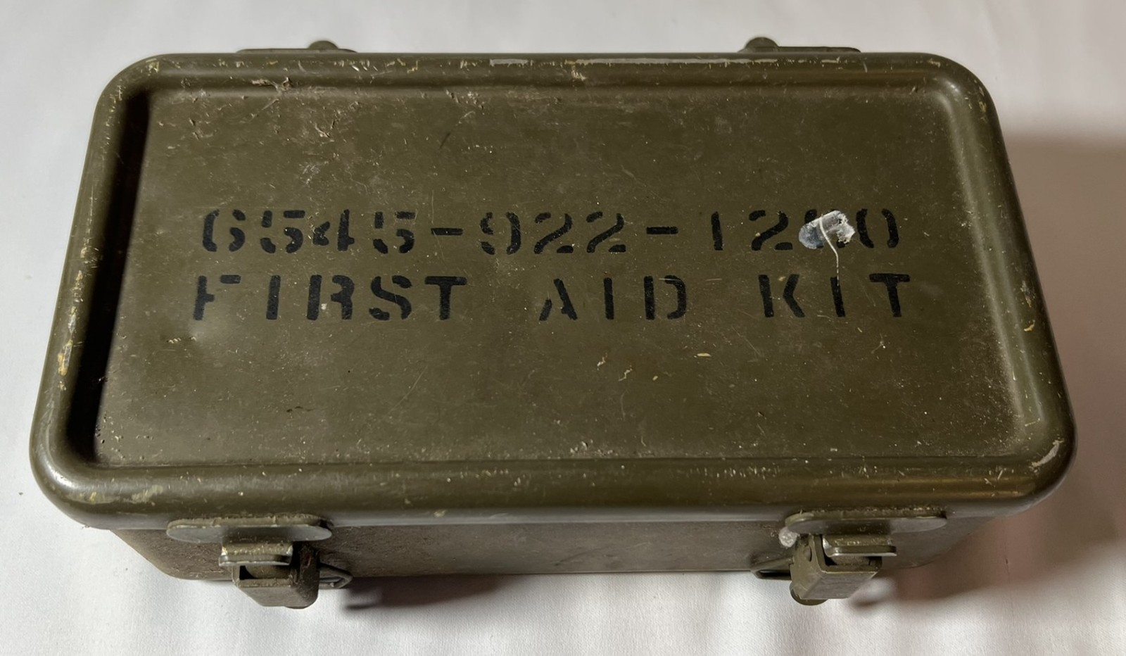 Vintage U.S. Military First Aid Case Empty Olive Drab 1960s–70s Cold War Era