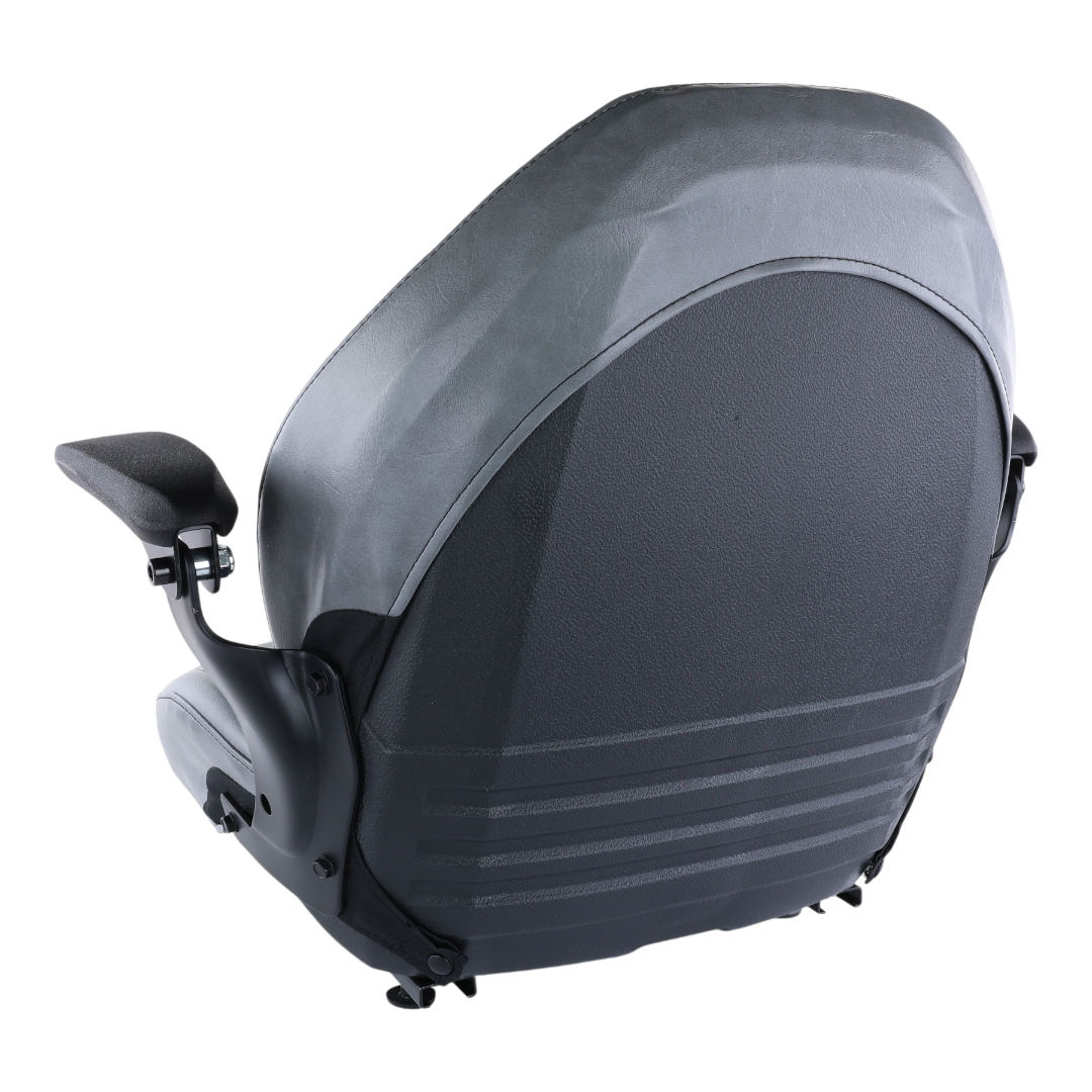 Gray High Back Lawn Mower Seat Armrests Bobcat Dixie Snapper Toro Exmark Bad Boy