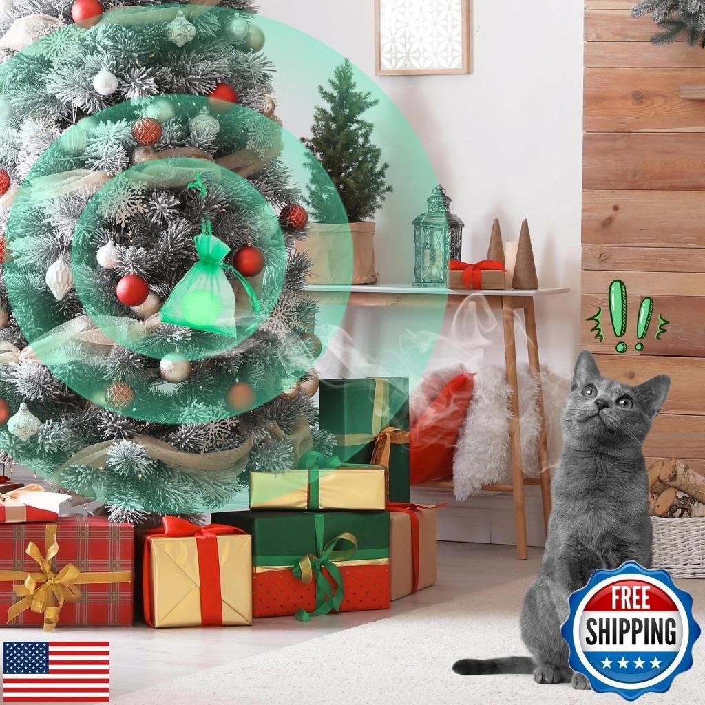 (24-Pack) Cat Repellent BalIs Indoor & Outdoor, Natural Peppermint Oil, Pet Safe