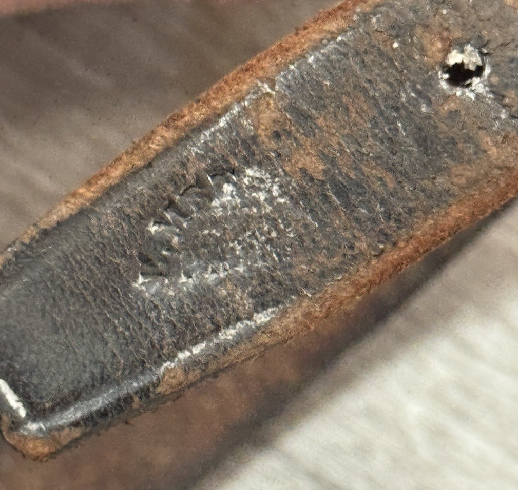 Original Civil War Leather Cavalry M1859 Carbine Boot Thimble Socket Metzger