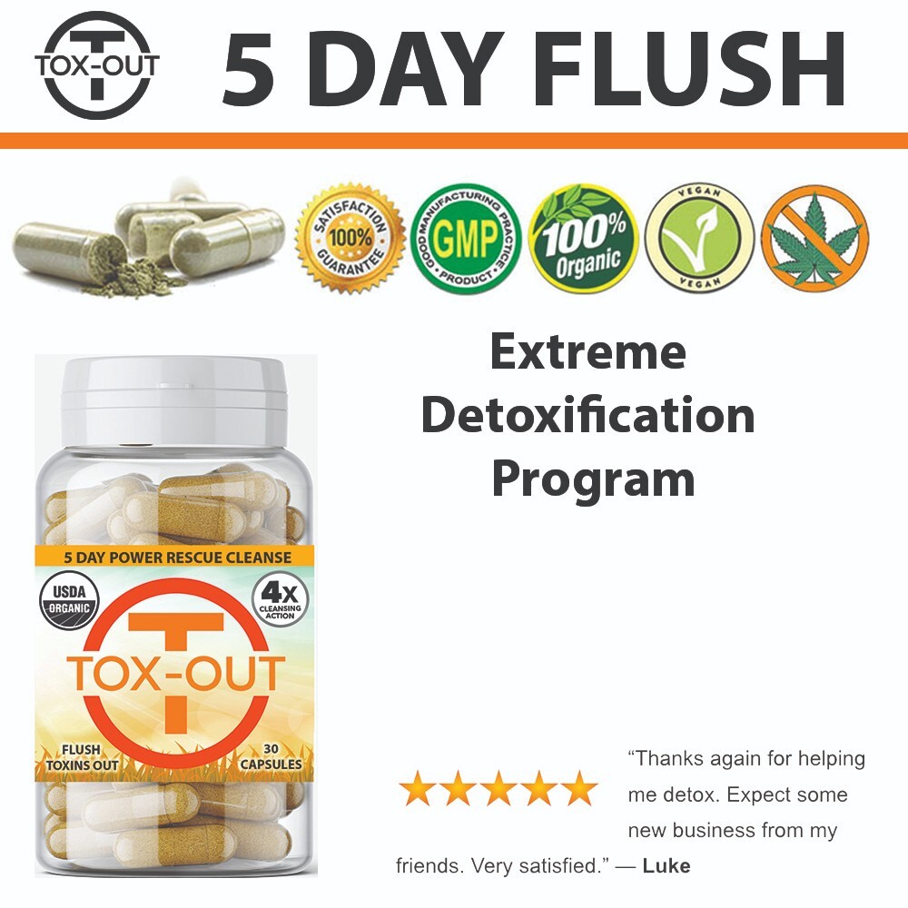 5 Day Body Detox Flush - Removes Toxins From The Body - THC Detox Kit
