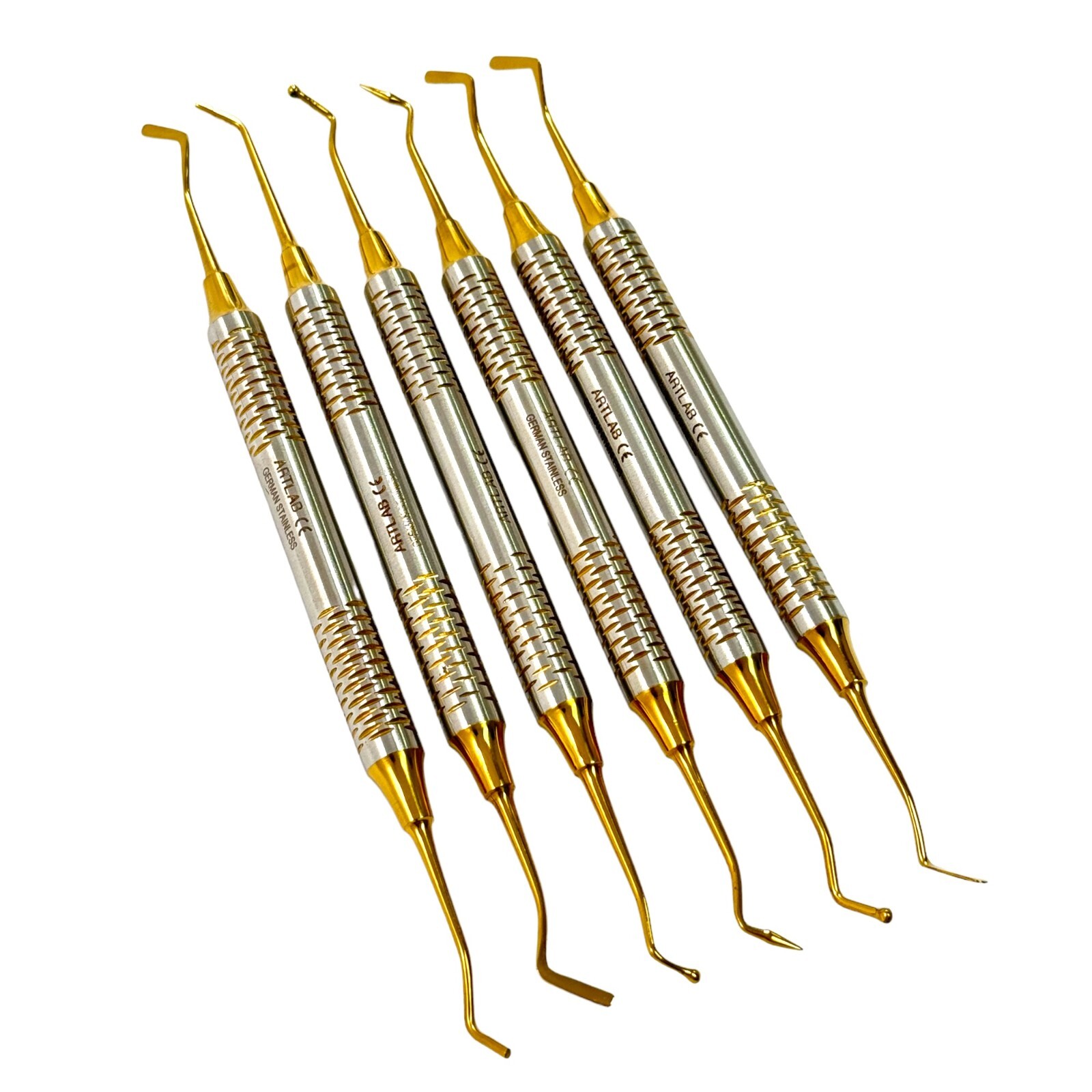 GERMAN Dental Light Wt Titanium Coated Restorative Composite Filling Instruments