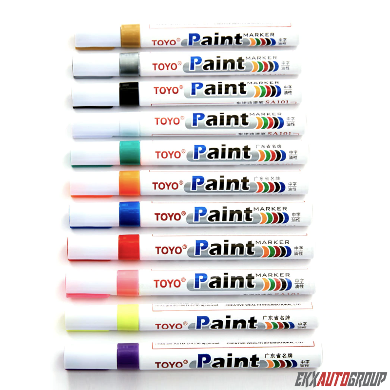 10Pcs Waterproof Permanent Paint Marker Pen For Car Tyre Tire Tread Rubber Metal