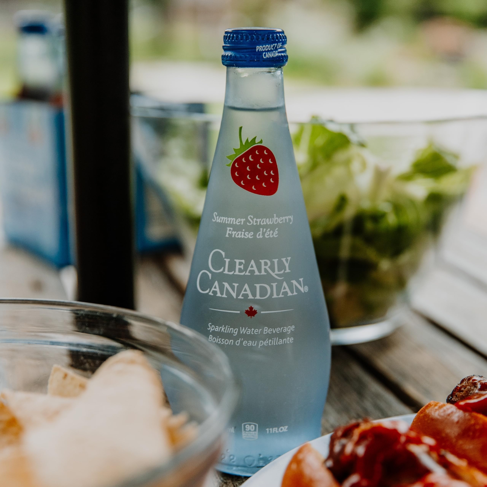 Clearly Canadian Summer Strawberry Sparkling Spring Water Beverage, Natural &...