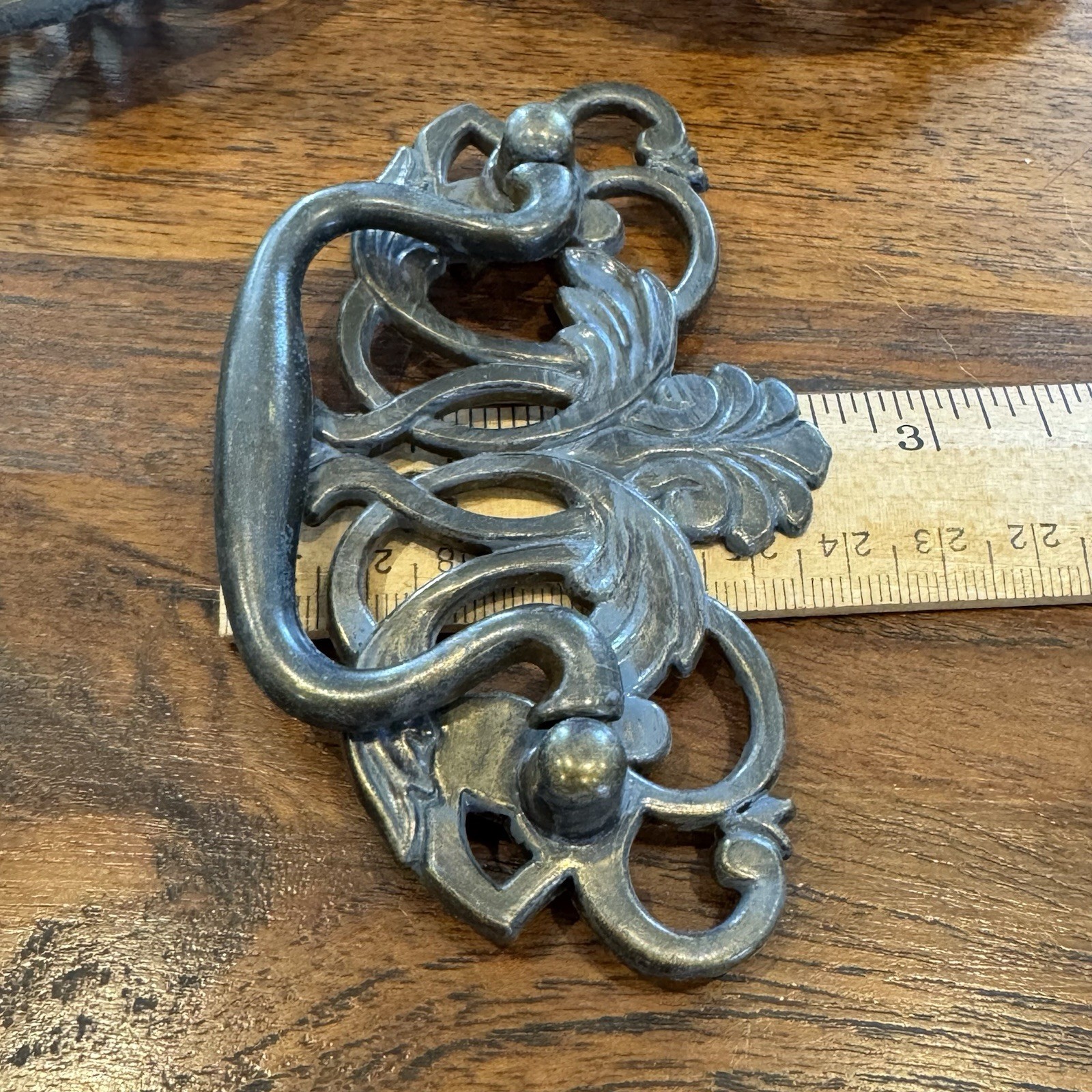 Vintage Brass Open Scroll Ornate Bail Drawer Pull Handle Lot 8 Victorian Style