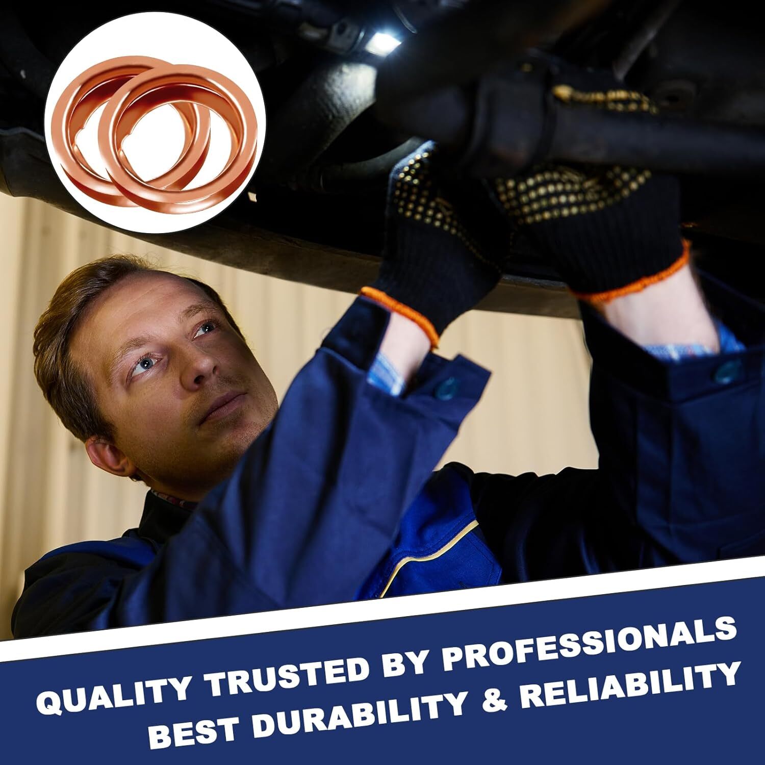 24-PCS Oil Drain Plug Gasket Washer- Copper M12 Crush Washer Oil Drain Plug