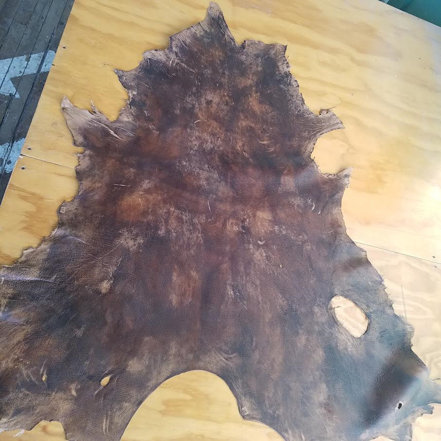 Tan "Old World" Deerskin Leather 3 oz 10 sq ft avg A3.1