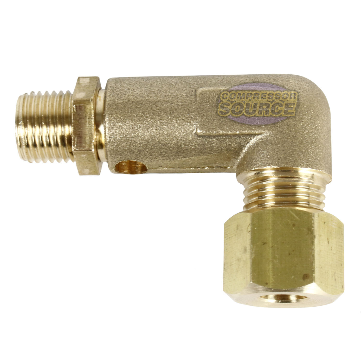 1/4" x 1/8" Two Stage Air Compressor Pump Elbow Unloader Valve 90 Degree Relief