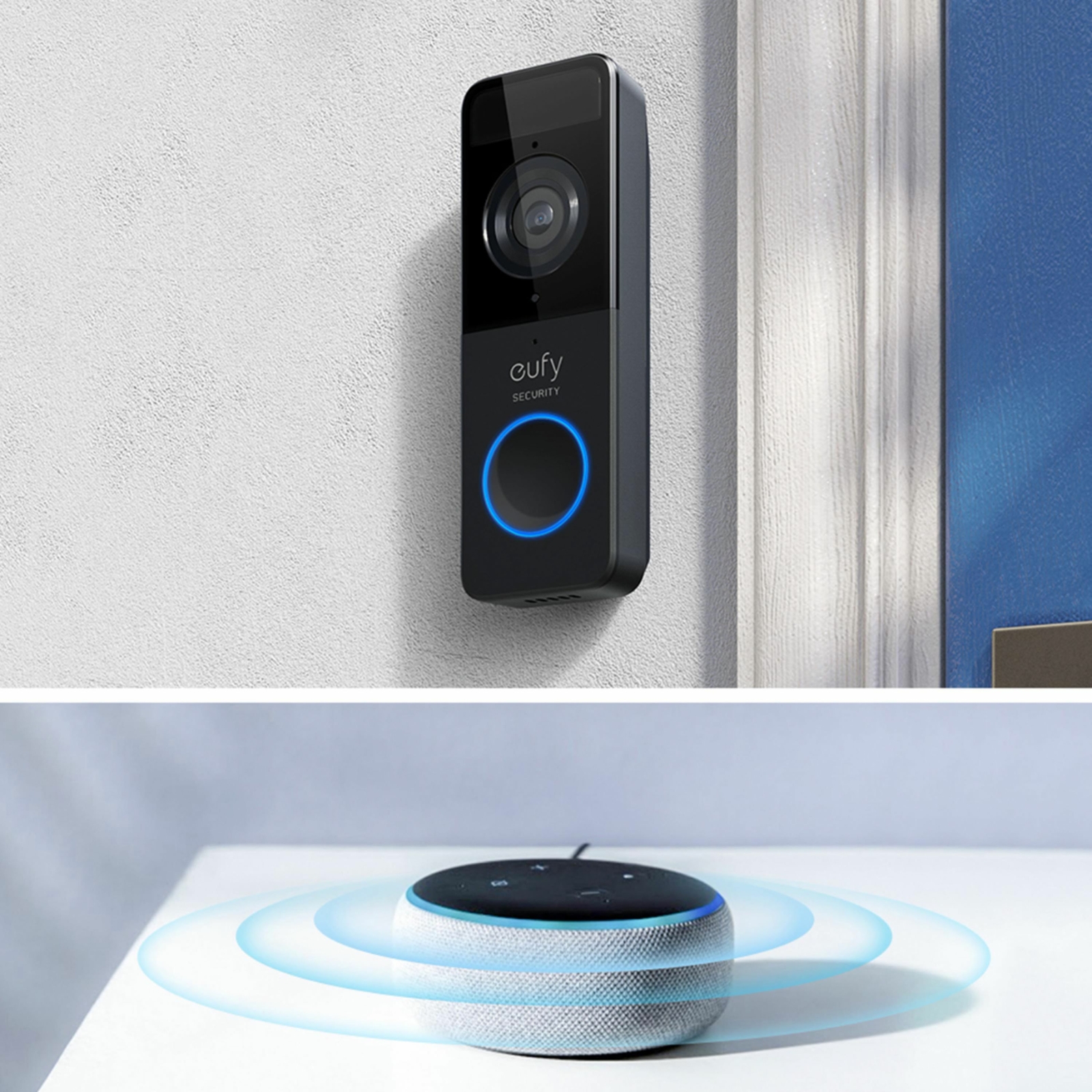 eufy Security Smart Door Lock 1080P Wireless Video Doorbell w/Wi-Fi Bridge Chime