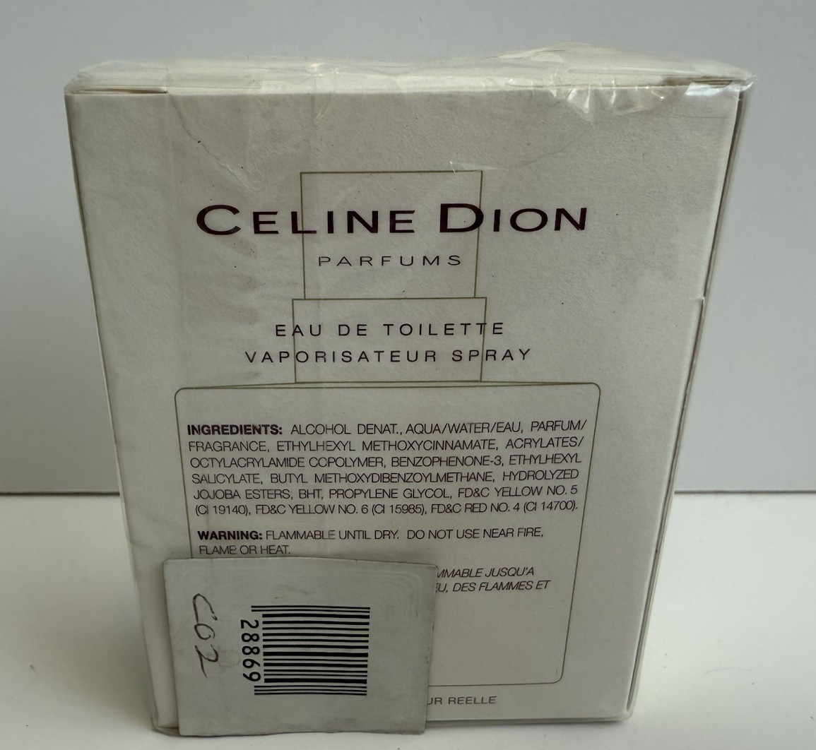 CELINE DION - 1 FL OZ EAU DE TOILETTE SPRAY - new in box
